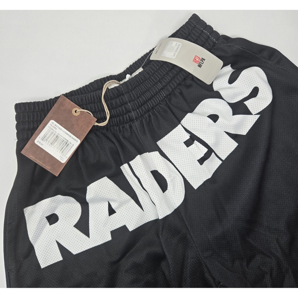 Las Vegas Oakland Raiders Shorts Mens‎ S  Mitchell & Ness NFL Throwbacks Mesh